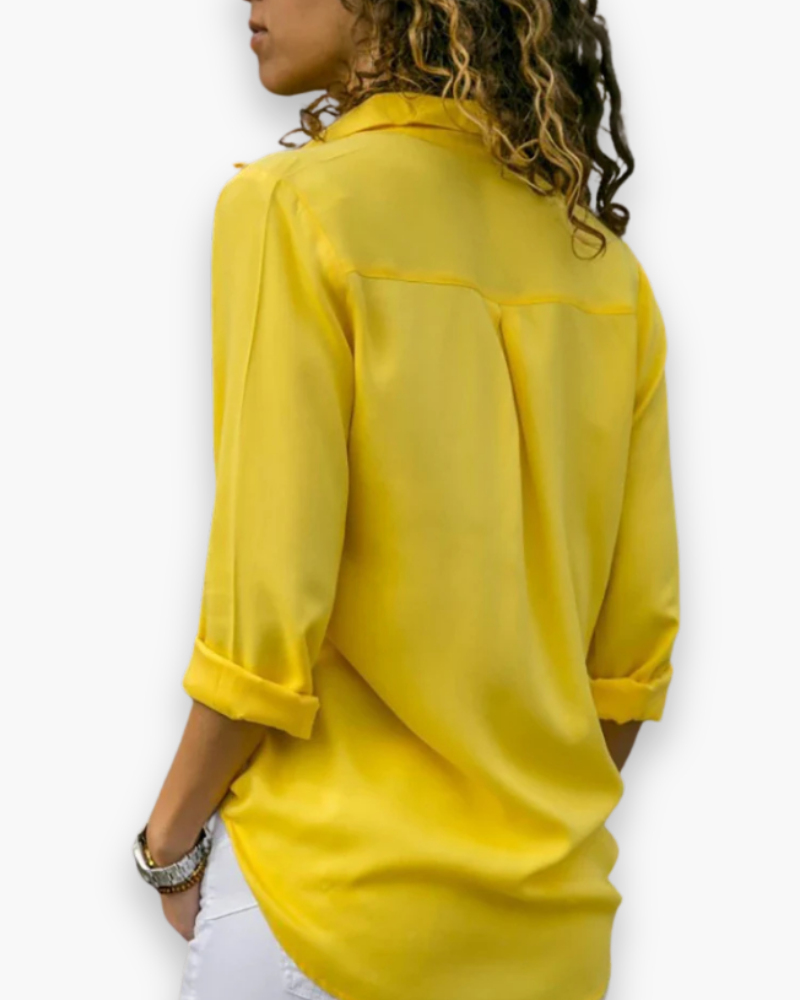 Chemisier ajusté à col classique pour femme | Chic et élégante