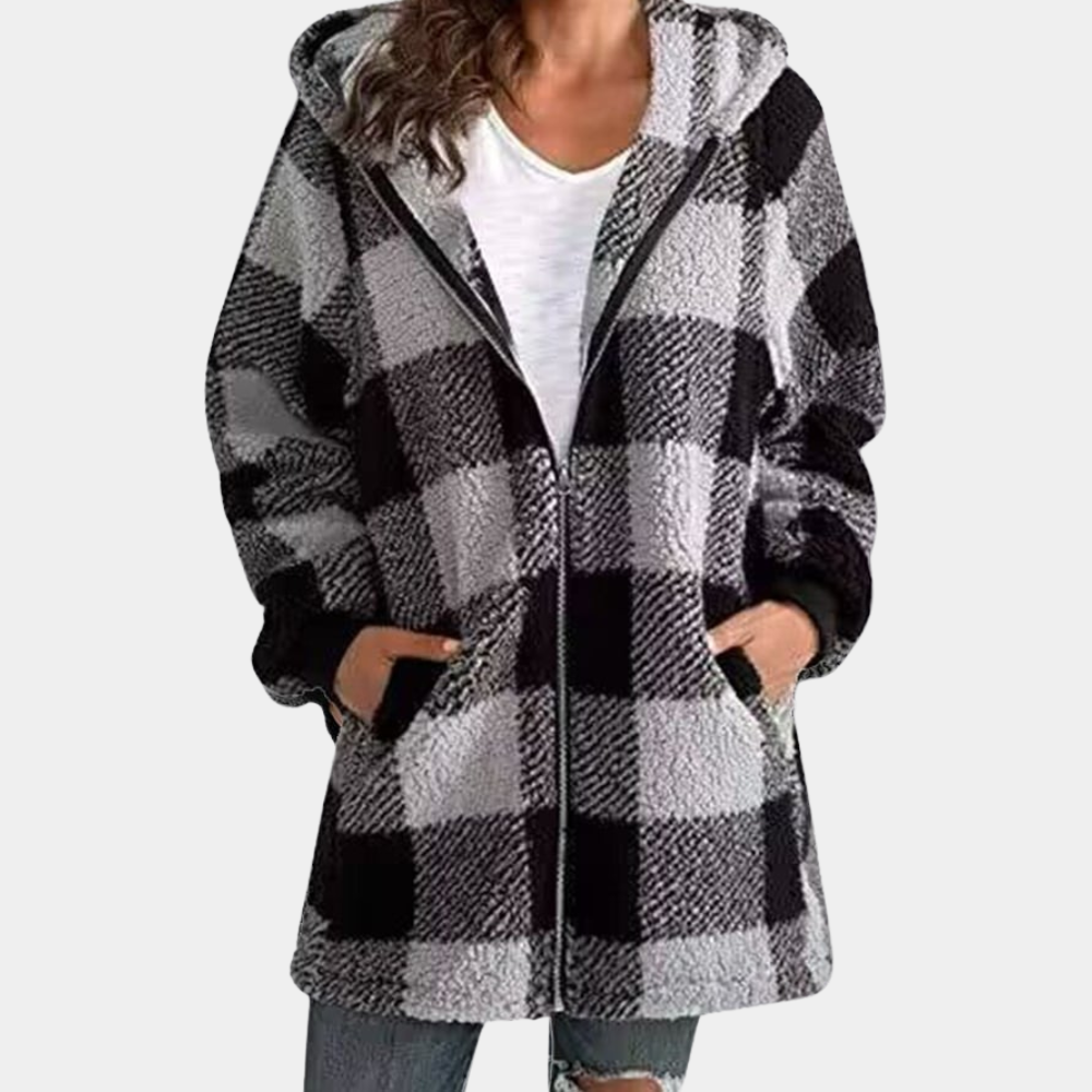 Camille - Sweat Long Capuche Tendance Confort Femme