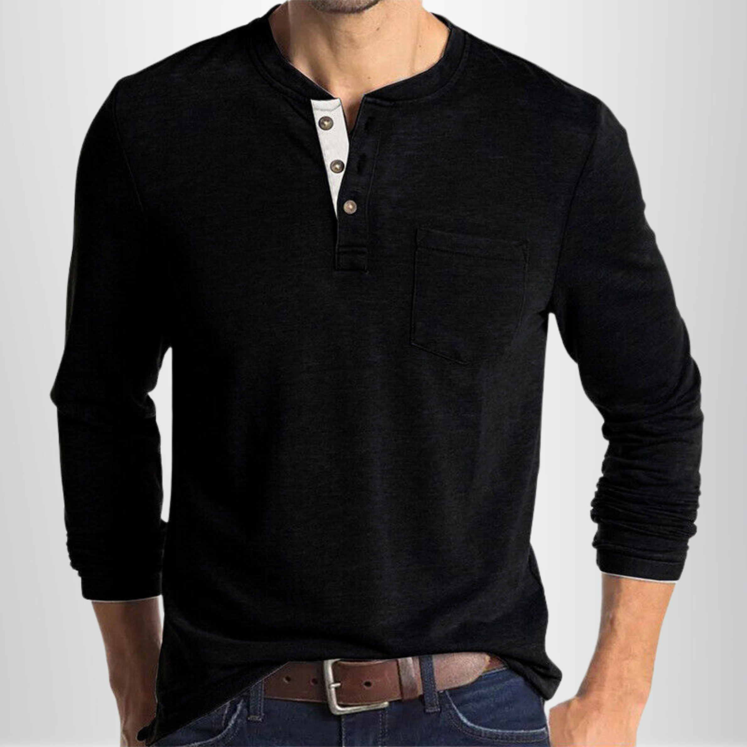 Louis - T-shirt automne fluide homme