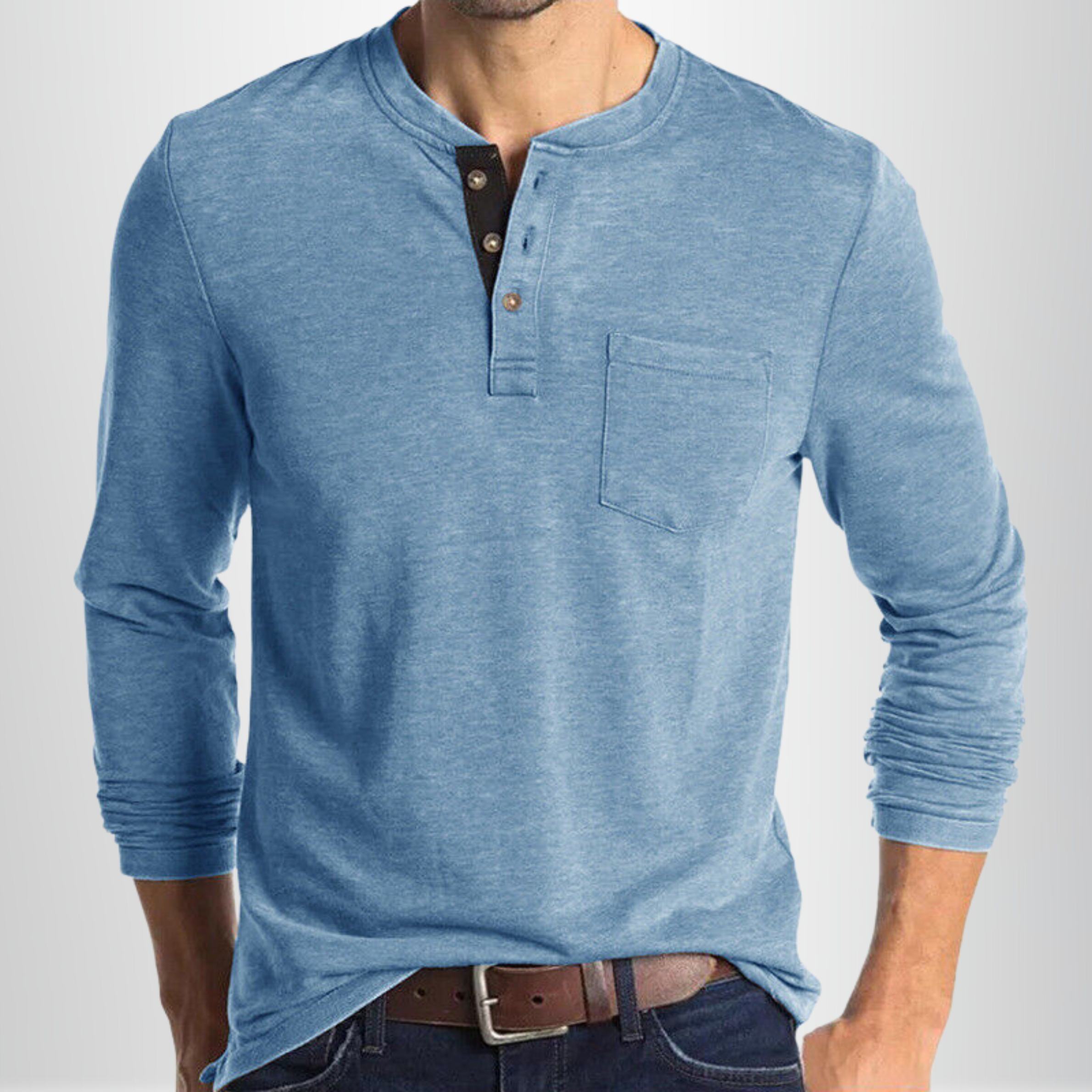 Louis - T-shirt automne fluide homme