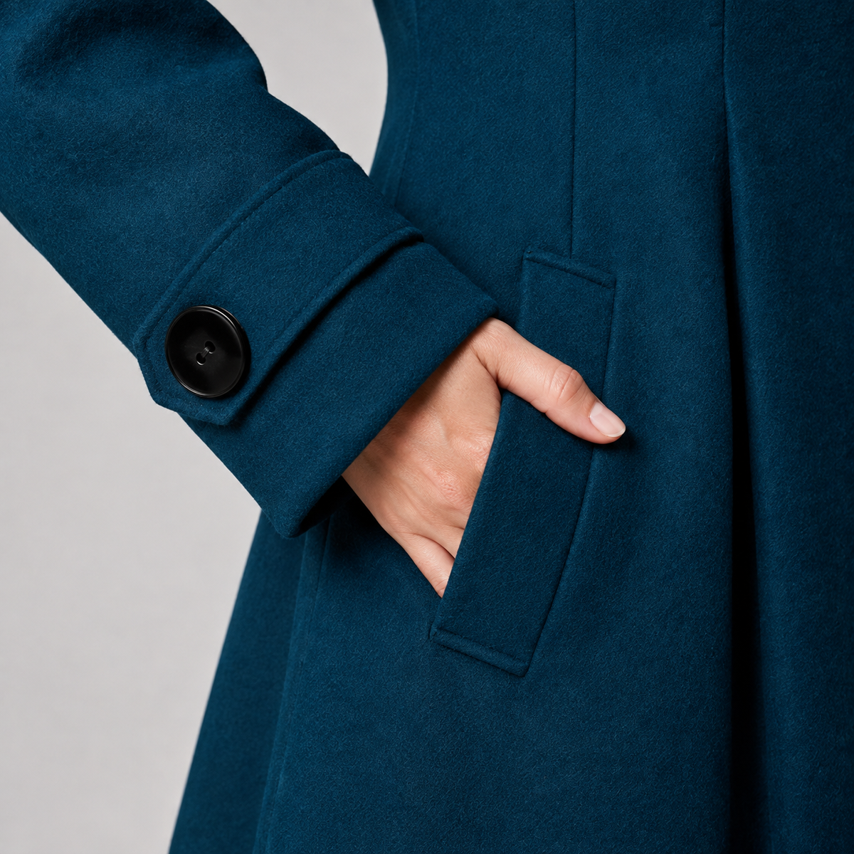 Marie | Manteau Élégant Cintré à Capuche