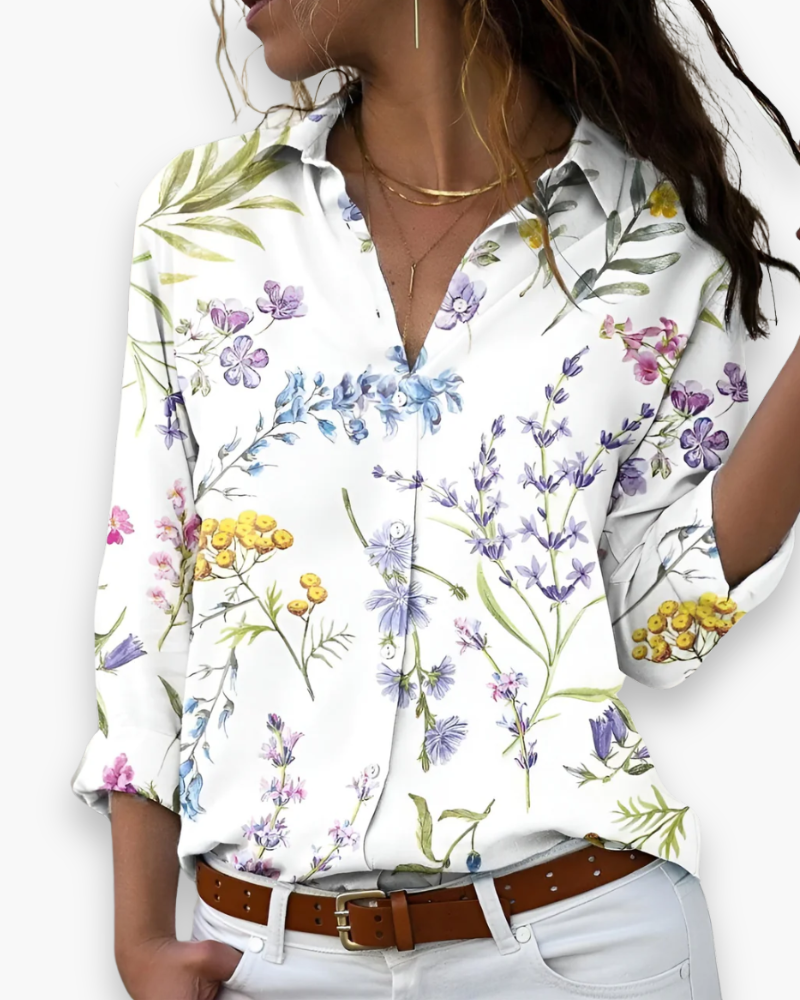 Chemisier graphique élégant pour femme | Chic et pratique