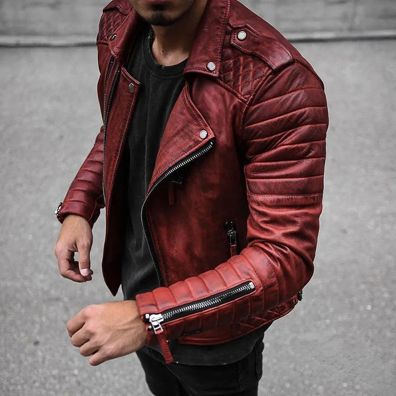 Anselme – Veste En Cuir De Haute Qualité Pour Hommes, Chic Et Robuste