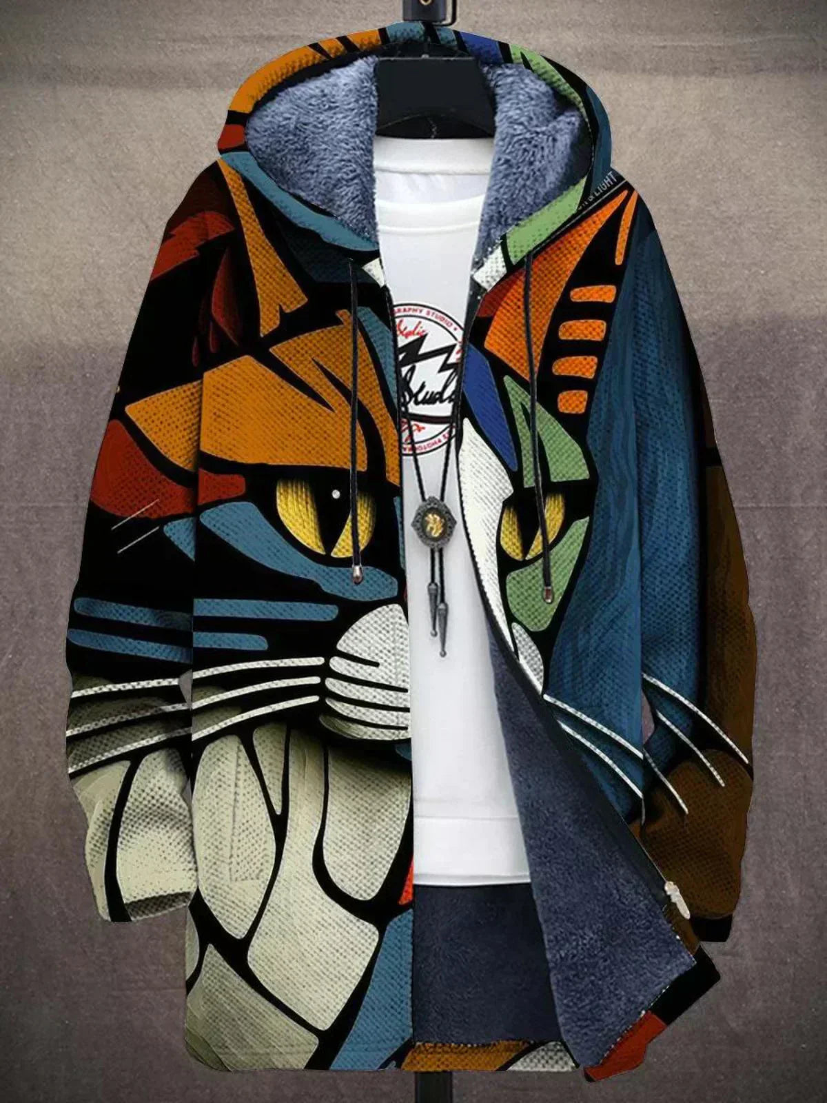Émilie - Veste Chic Patchwork Doublée Polaire