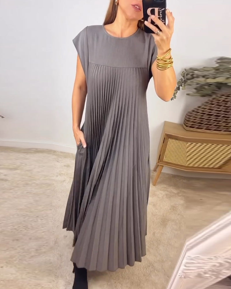 Saskia - Sublime Robe Longue Plissée