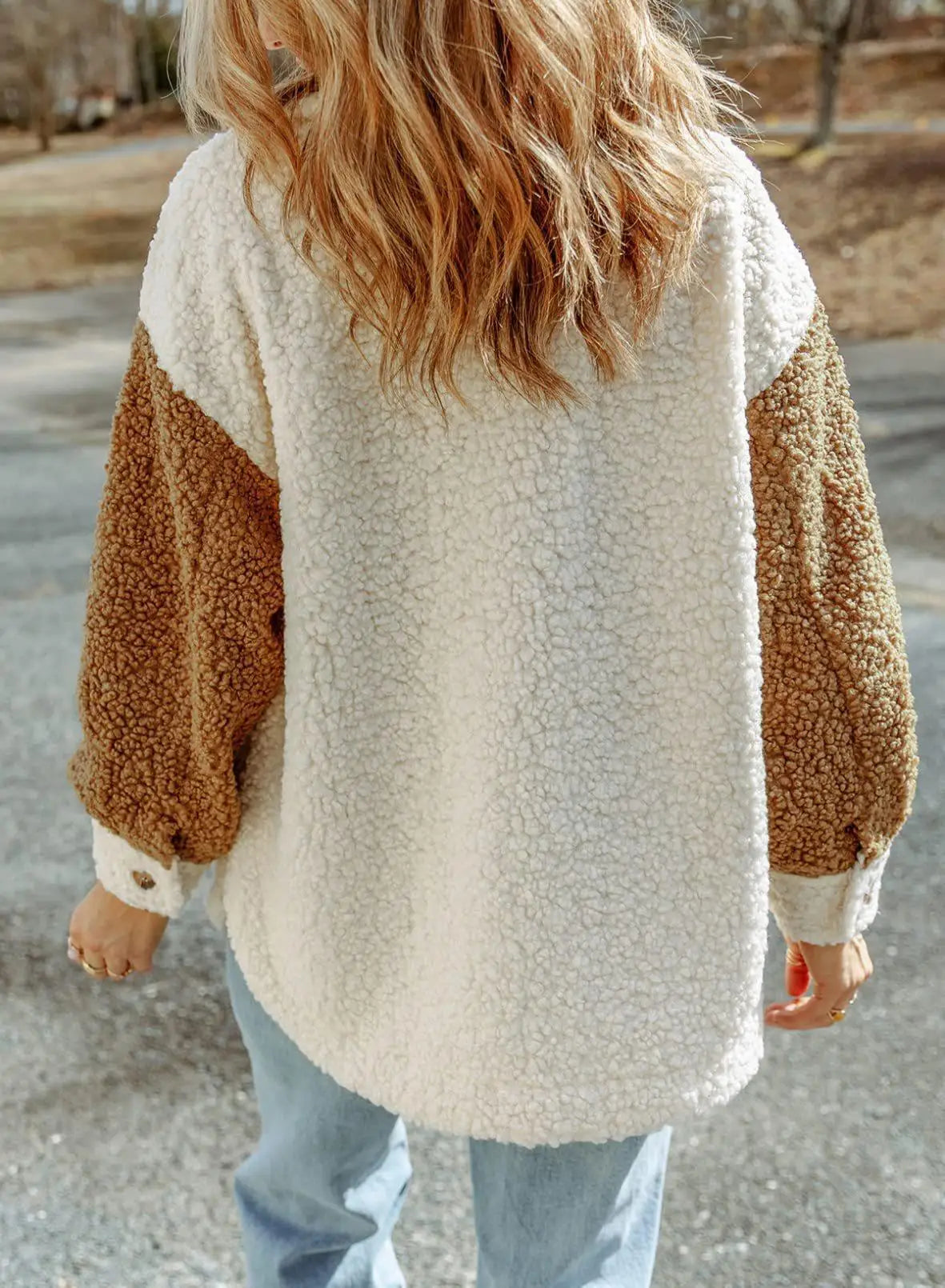 Sabine | Veste Chic Sherpa Bicolore