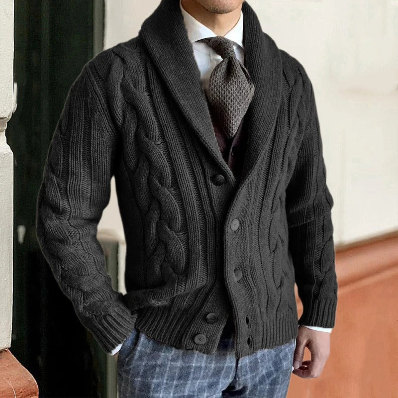 Étienne - Cardigan Élégant Chaud Tricot Homme