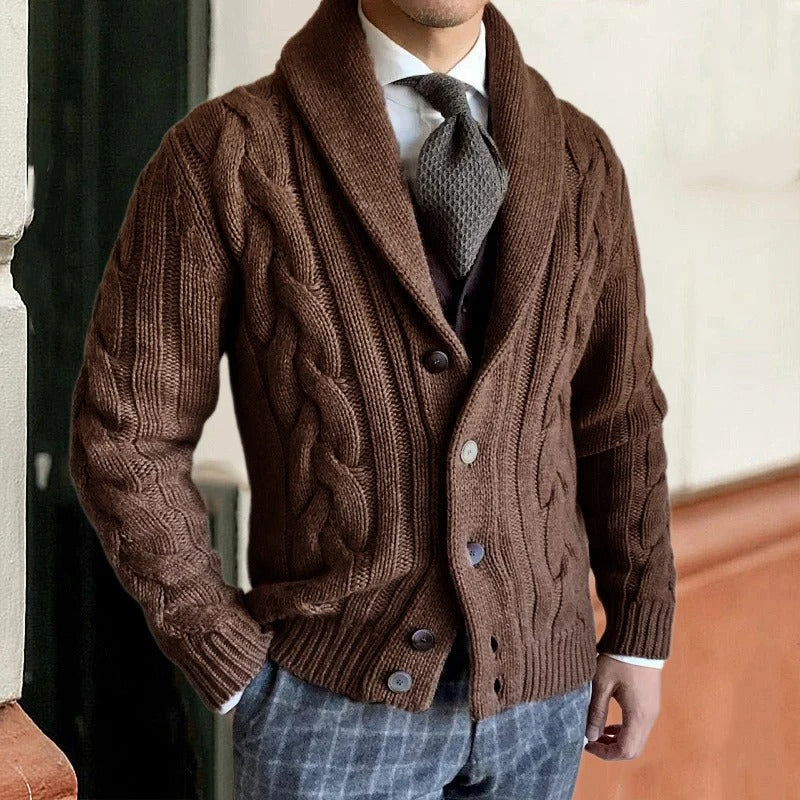 Étienne - Cardigan Élégant Chaud Tricot Homme
