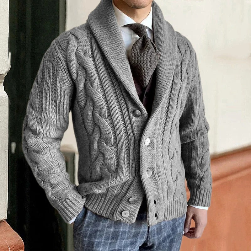 Étienne - Cardigan Élégant Chaud Tricot Homme