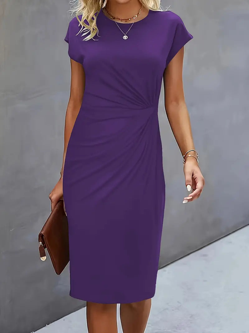 Robe Midi Femme Moulante Chic - Claire