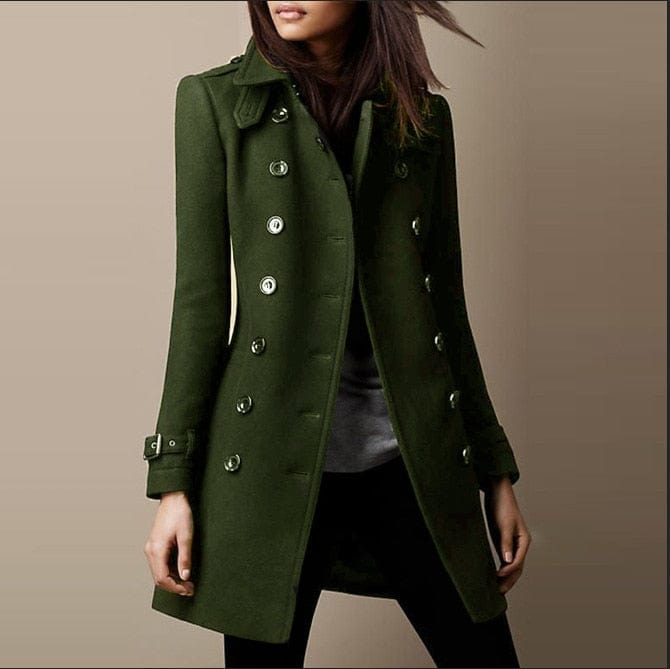 Françoise | Manteau Élégant Cintré Laine