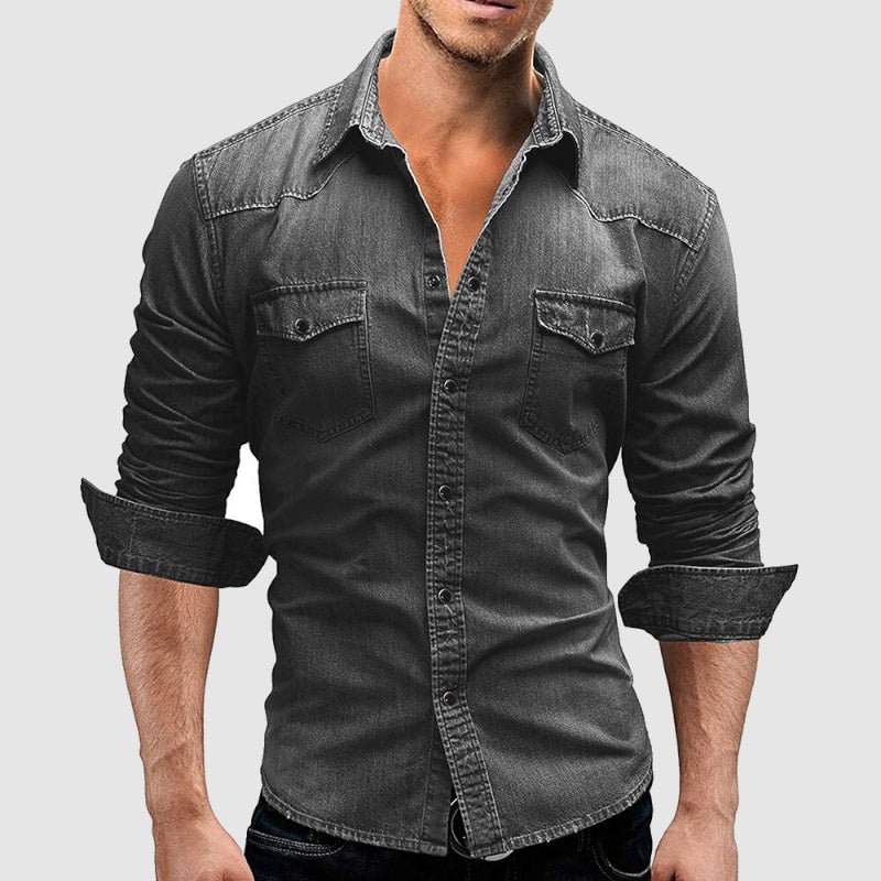 Rémi - Chemise Jean Vintage Stylée Homme