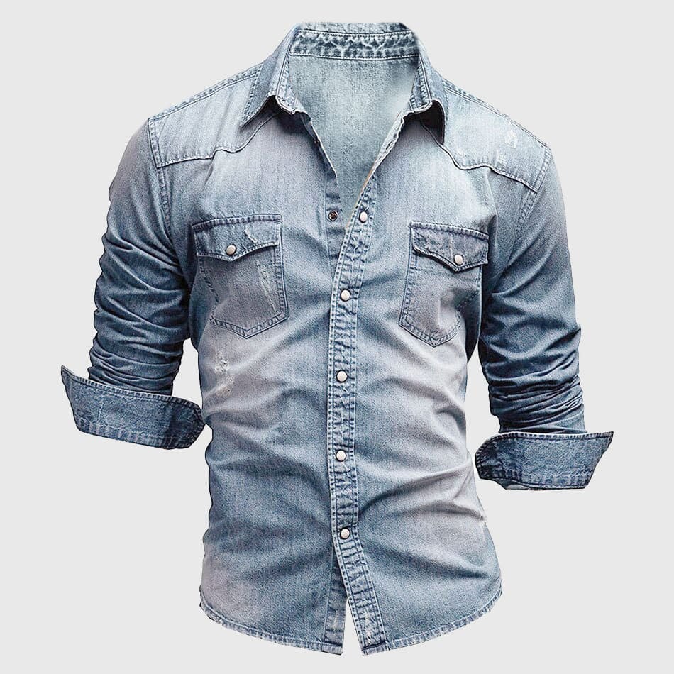 Rémi - Chemise Jean Vintage Stylée Homme