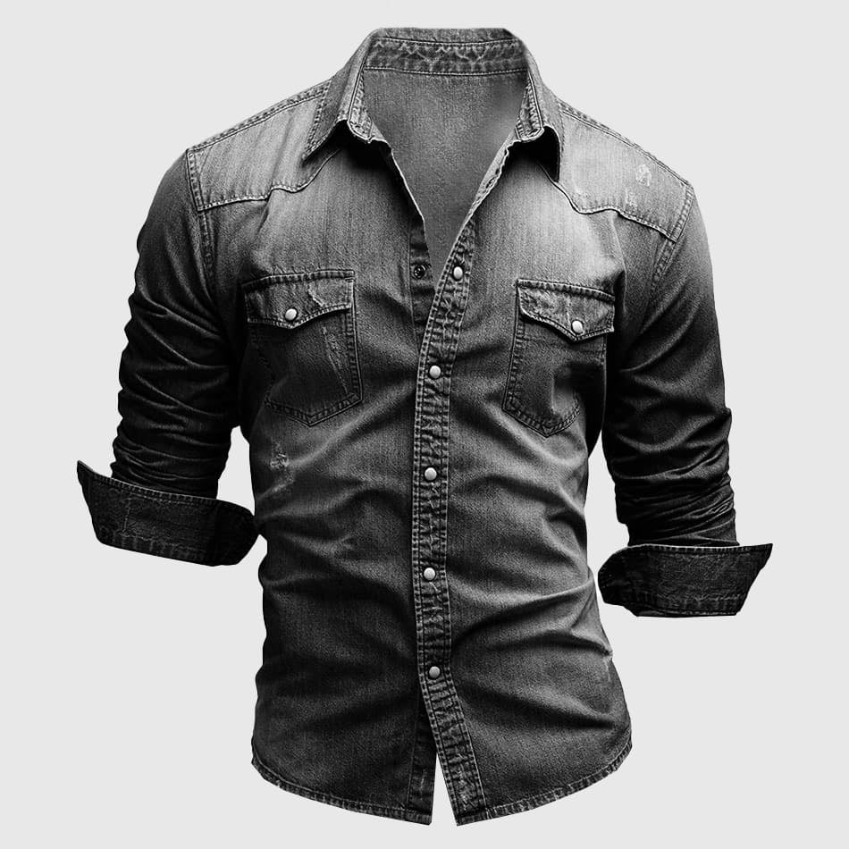 Rémi - Chemise Jean Vintage Stylée Homme
