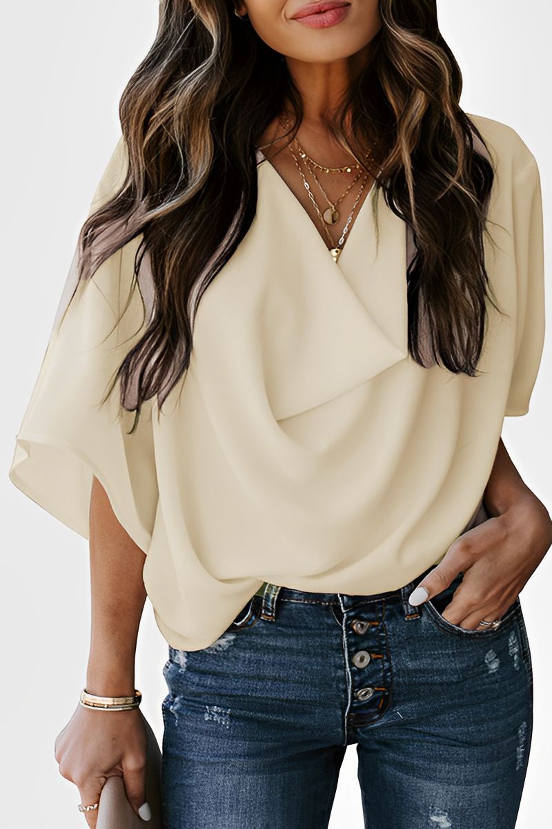 Mireille - Blouse Féminine En Tissu Léger Avec Coupe Raffinée