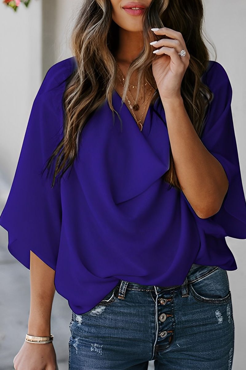 Mireille - Blouse Féminine En Tissu Léger Avec Coupe Raffinée