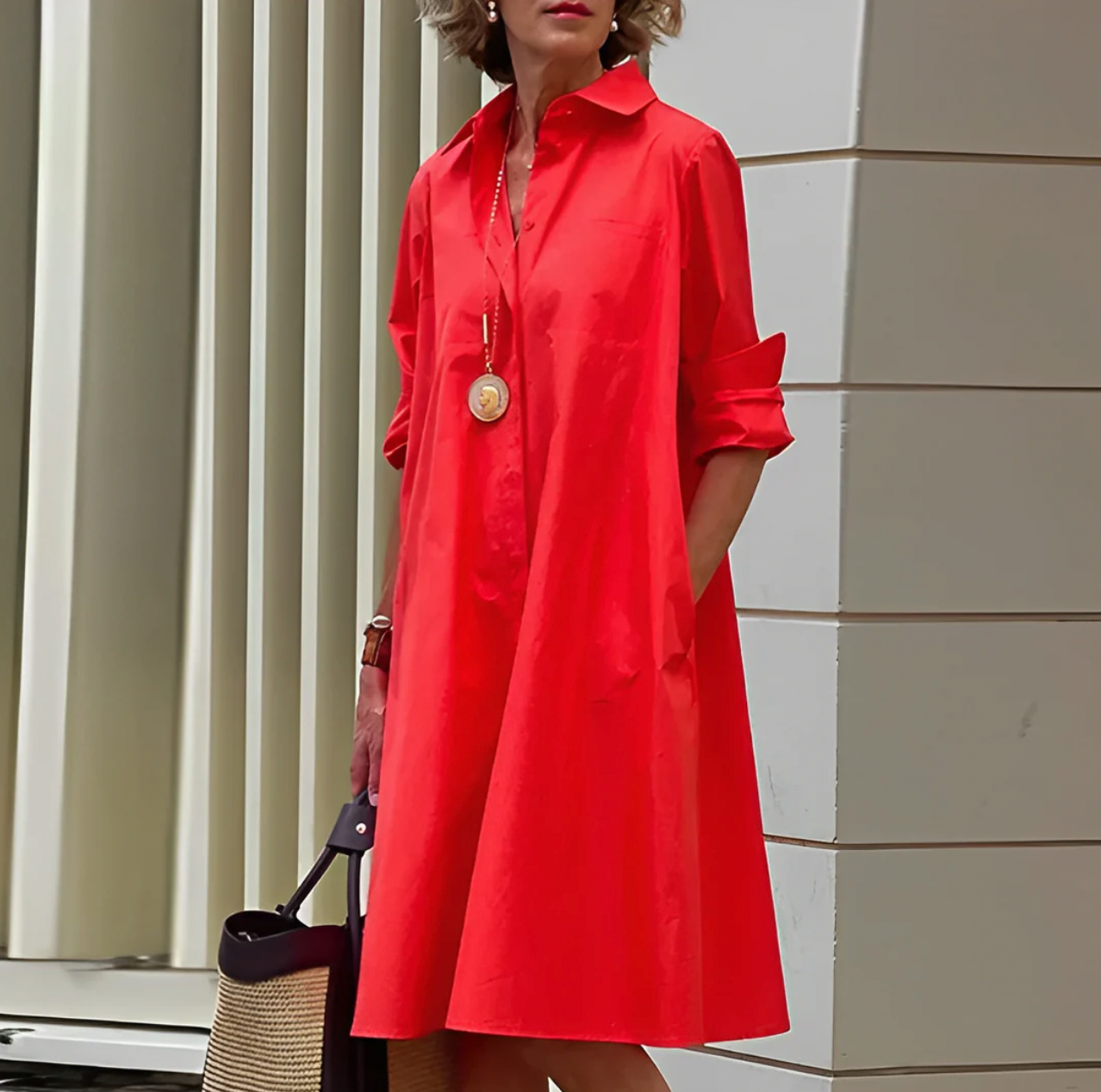 Robe Chemise Longue Femme - Claire