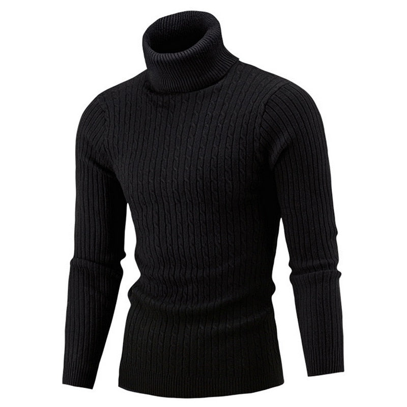 Maxime - Pull Col Roulé Classique Intemporel Homme