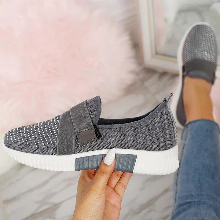 Noëline - Baskets Sans Lacets Avec Fermeture Scratch Ajustable