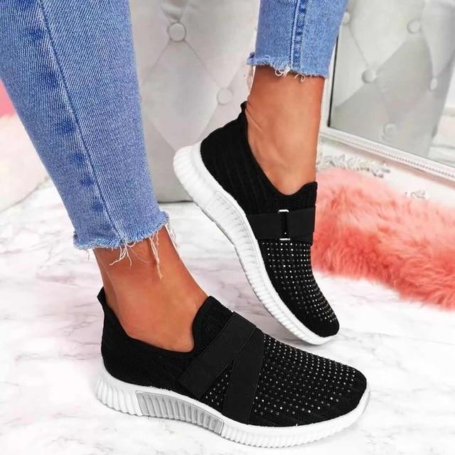 Noëline - Baskets Sans Lacets Avec Fermeture Scratch Ajustable