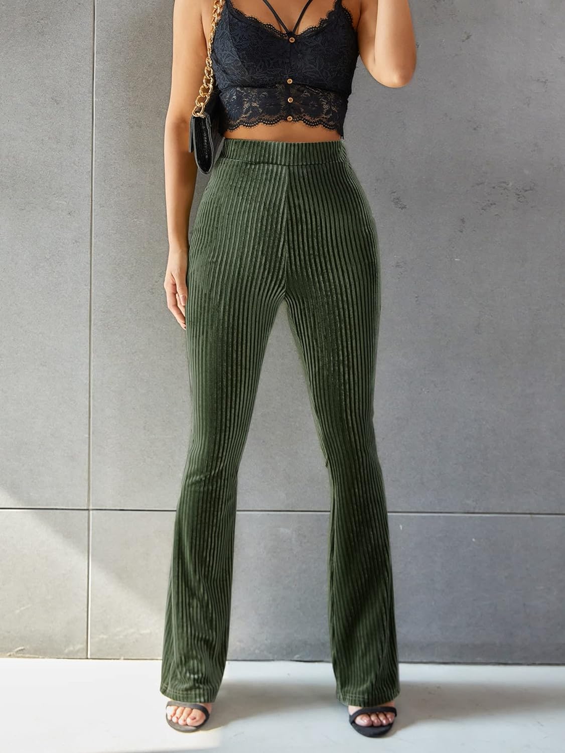 Céline - Pantalon Évasé Velours