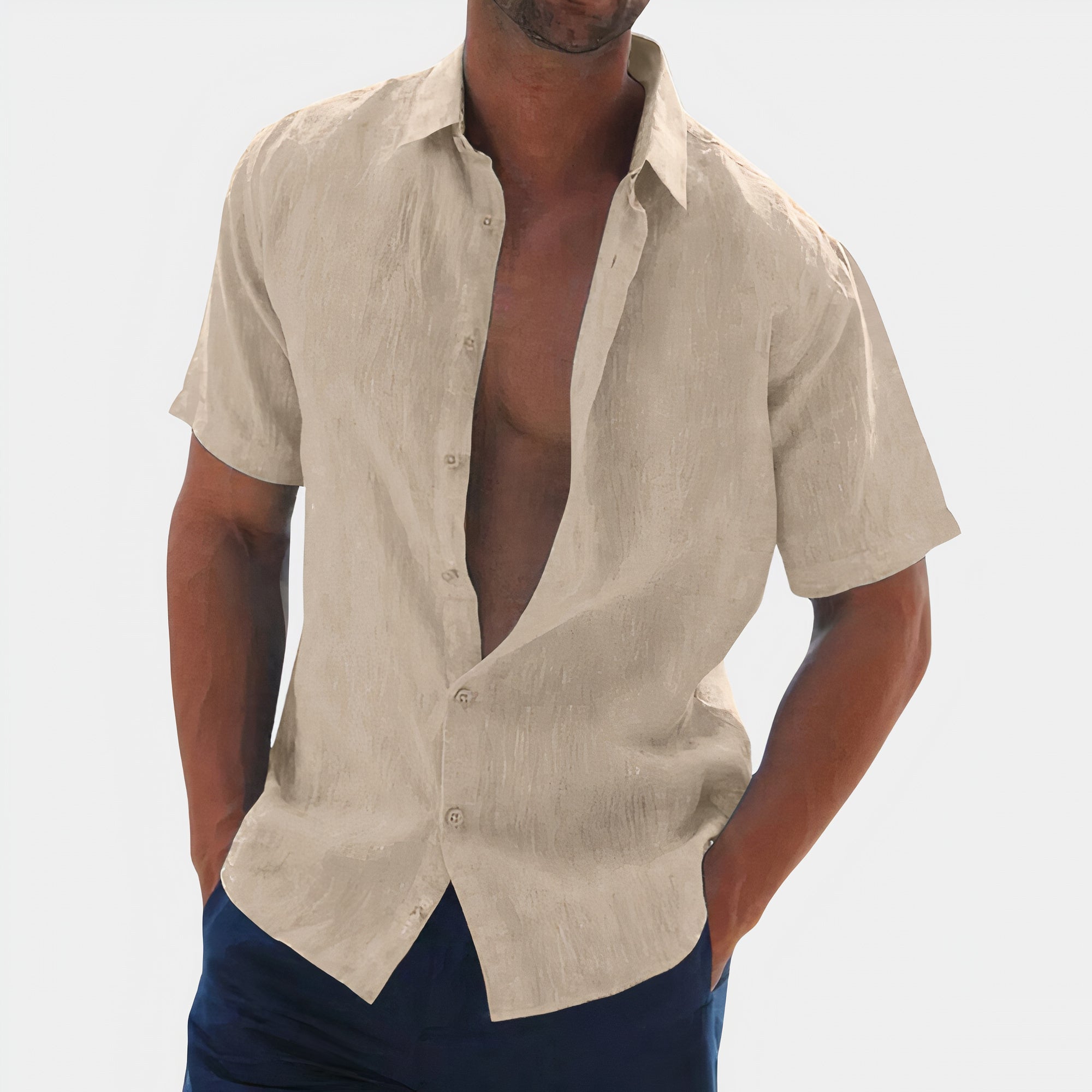 Noah - Chemise En Lin Homme - Décontractée - Heren-2
