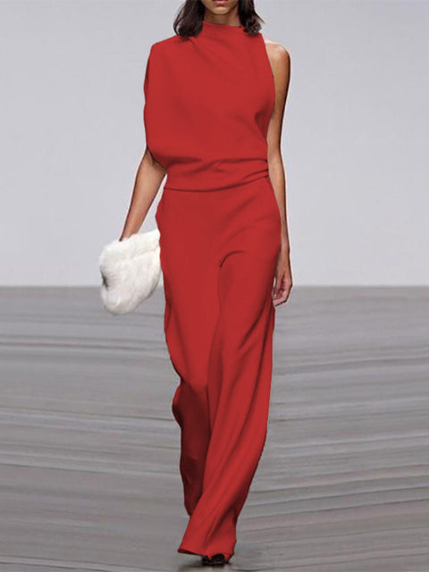 Vérène - Combinaison Ample Sans Manches Avec Col Rond