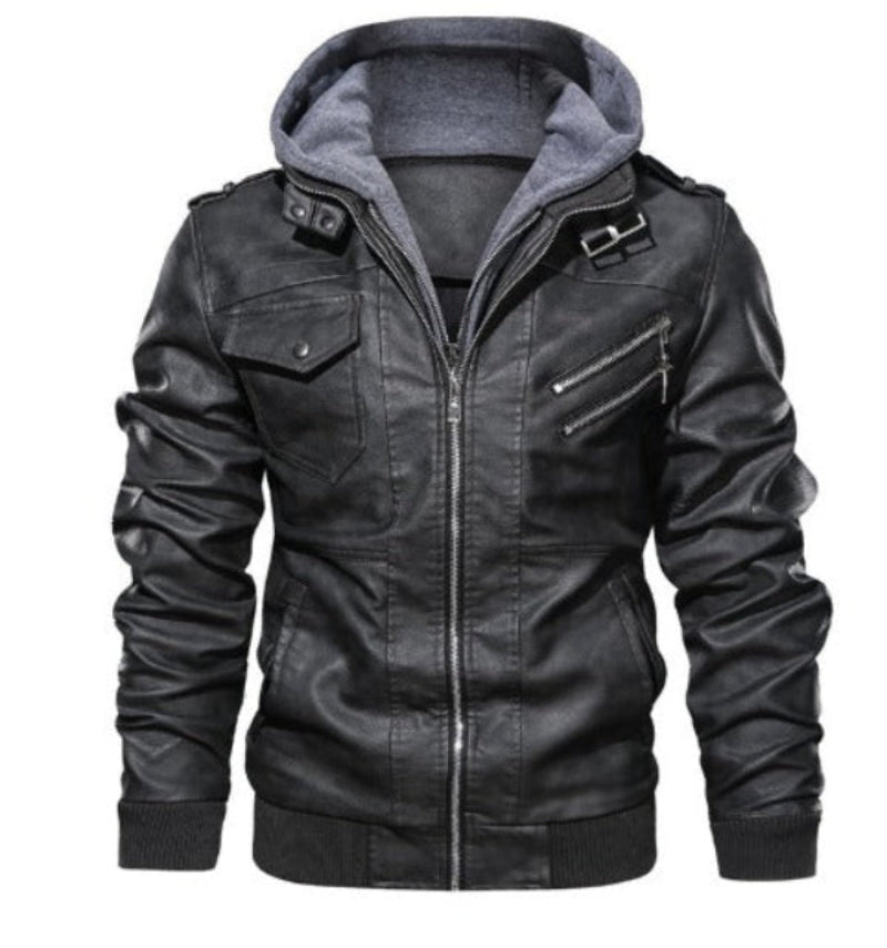 Damien | Veste Moderne Cuir Zippée