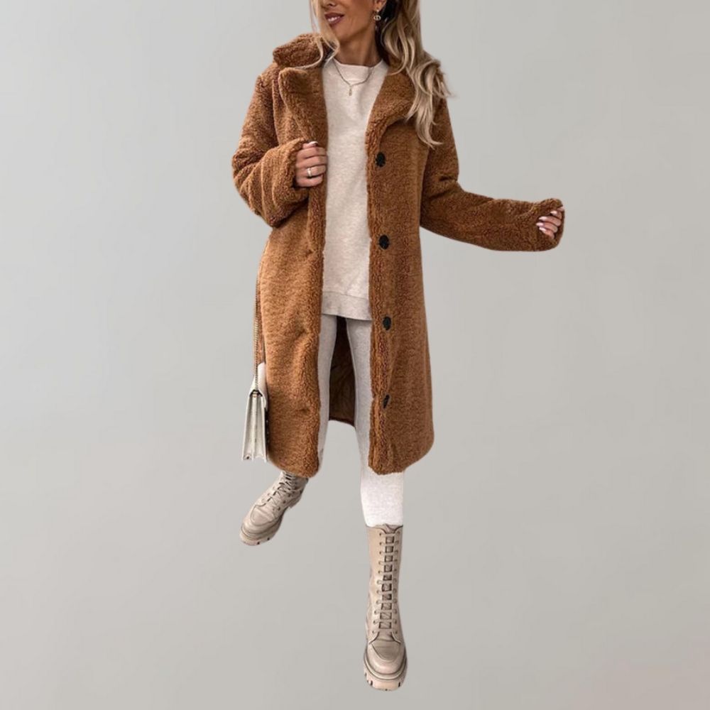 Patricia - Manteau Élégant Teddy Chaud