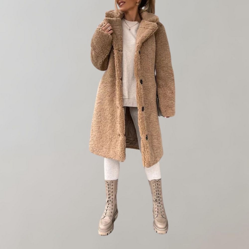 Patricia - Manteau Élégant Teddy Chaud