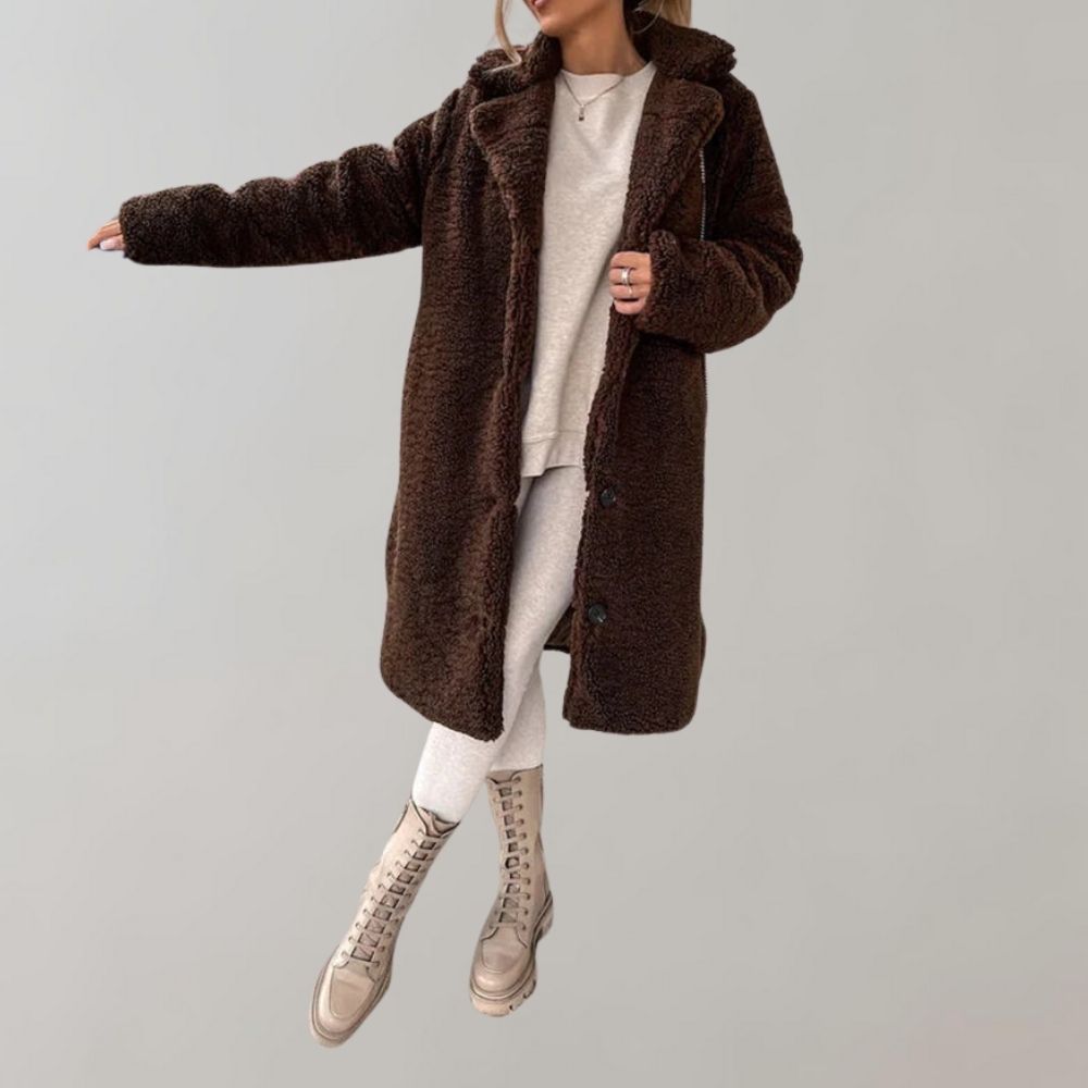Patricia - Manteau Élégant Teddy Chaud