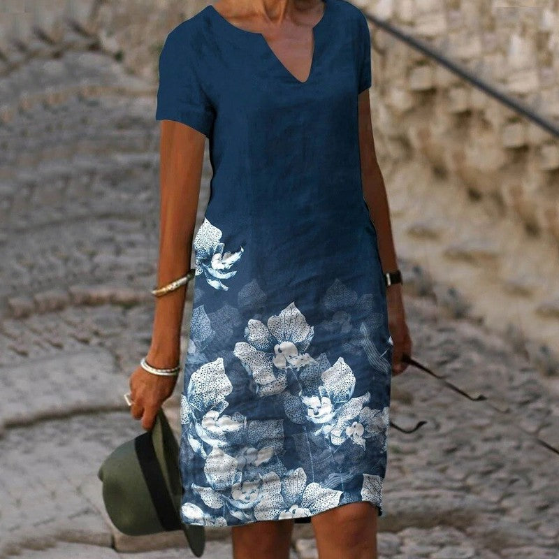 Isabelle - Robe Fleurie d'Été Chic
