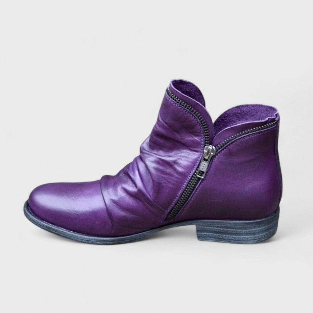 Valérie - Bottines Élégantes Zippées