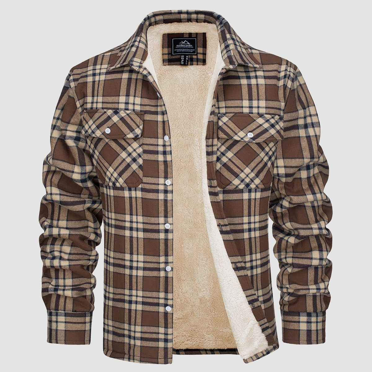Thierry - Surchemise Chic Carreaux Doublée Sherpa