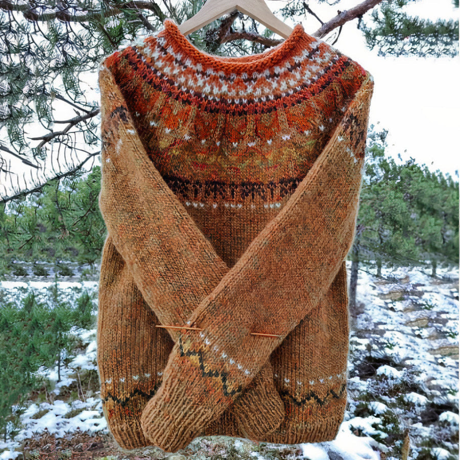 Juliette - Pull Chaud Vintage Femme