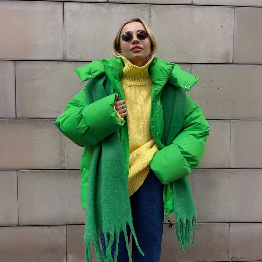 Françoise - Doudoune Chic Oversize à Capuche