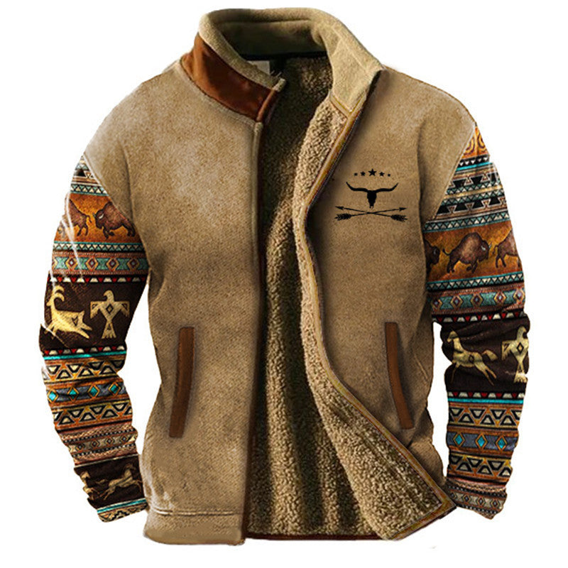 Philippe - Veste Chic Sherpa Aztèque