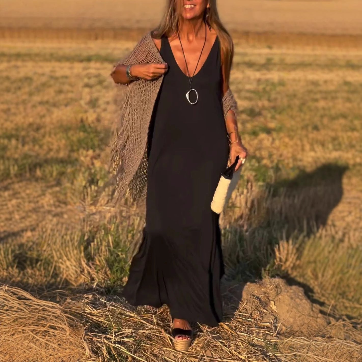 Stéphanie - Robe Maxi Légère D'Été