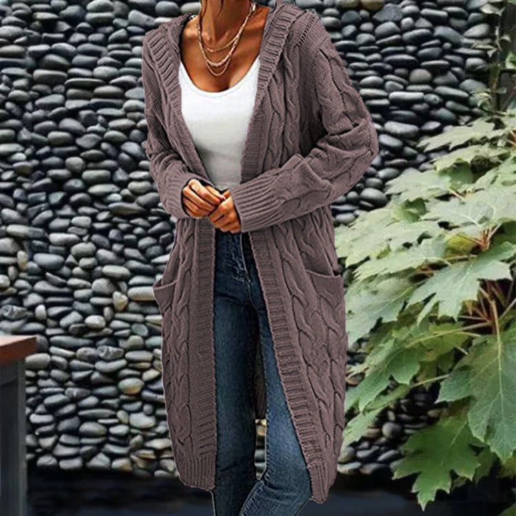 Hélène - Cardigan Élégant Torsadé Ouvert