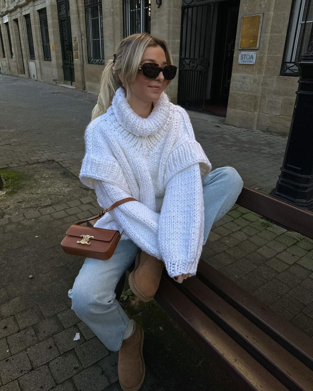 Camille - Pull Oversize Maille Confort Ample Femme