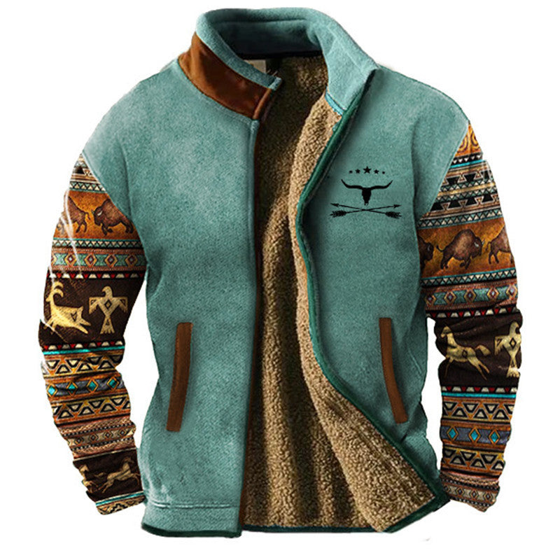 Philippe - Veste Chic Sherpa Aztèque