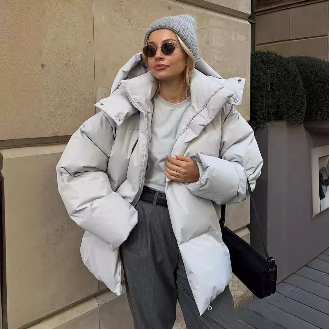 Françoise - Doudoune Chic Oversize à Capuche