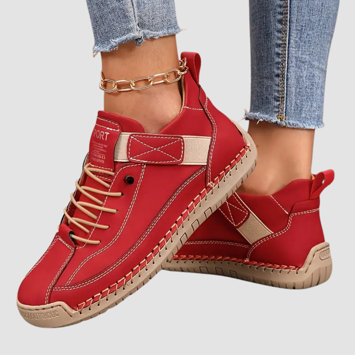 Chantal | Baskets Chic Cuir Souple