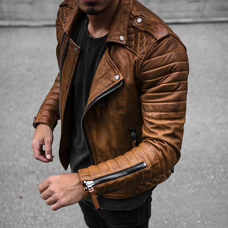 Anselme – Veste En Cuir De Haute Qualité Pour Hommes, Chic Et Robuste