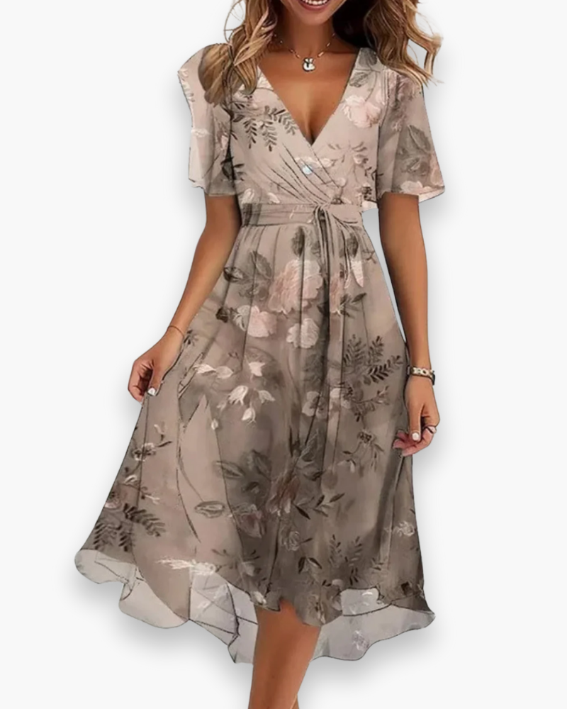 Robe boho midi fluide pour femme | Légère et flatteuse