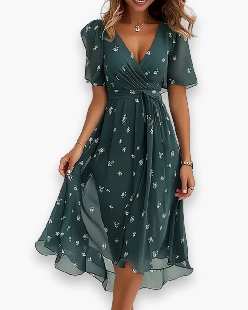 Robe boho midi fluide pour femme | Légère et flatteuse