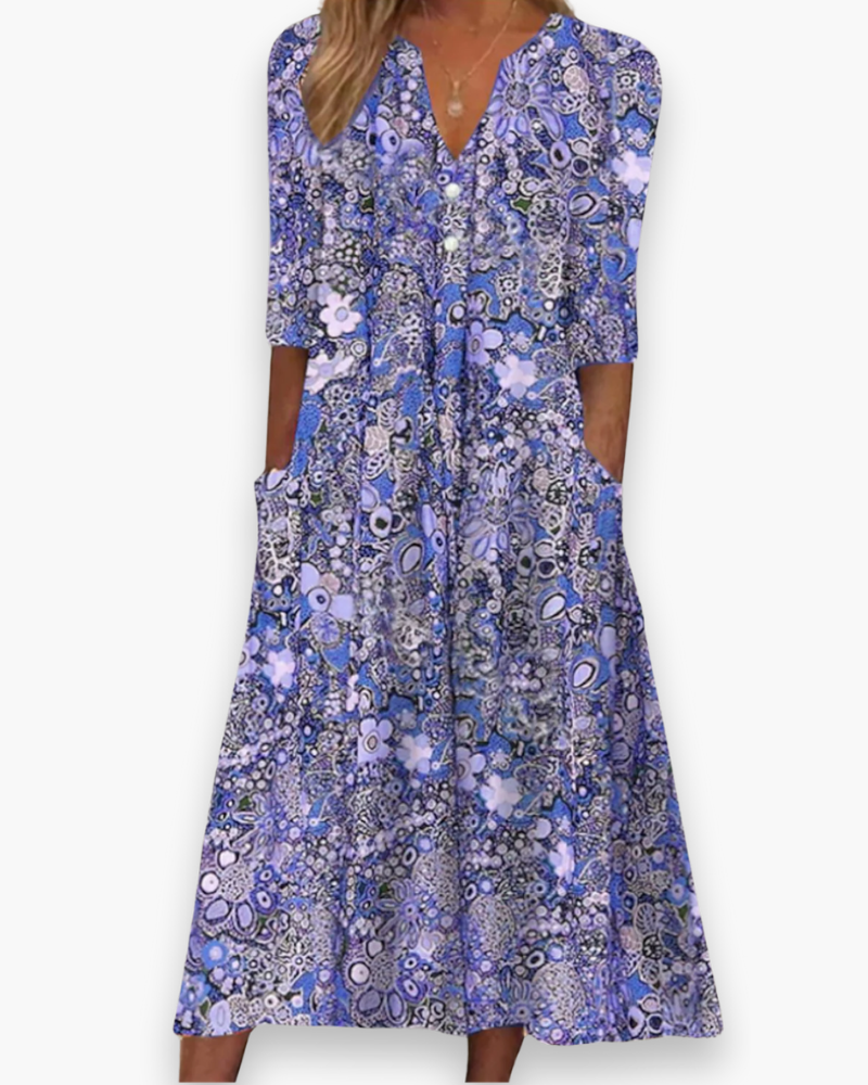 Robe boho midi pour femme | Chic et confortable