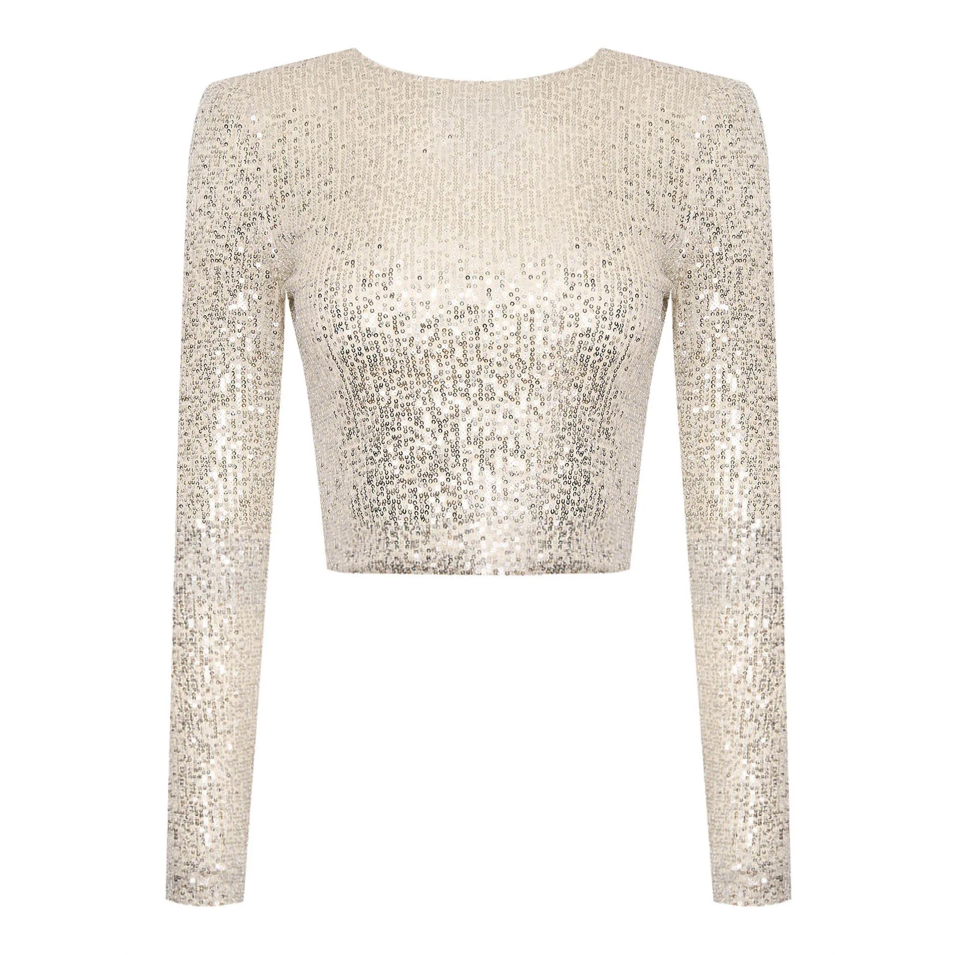 Isabeau – Haut Scintillant À Sequins, Parfait Pour Un Look Festif