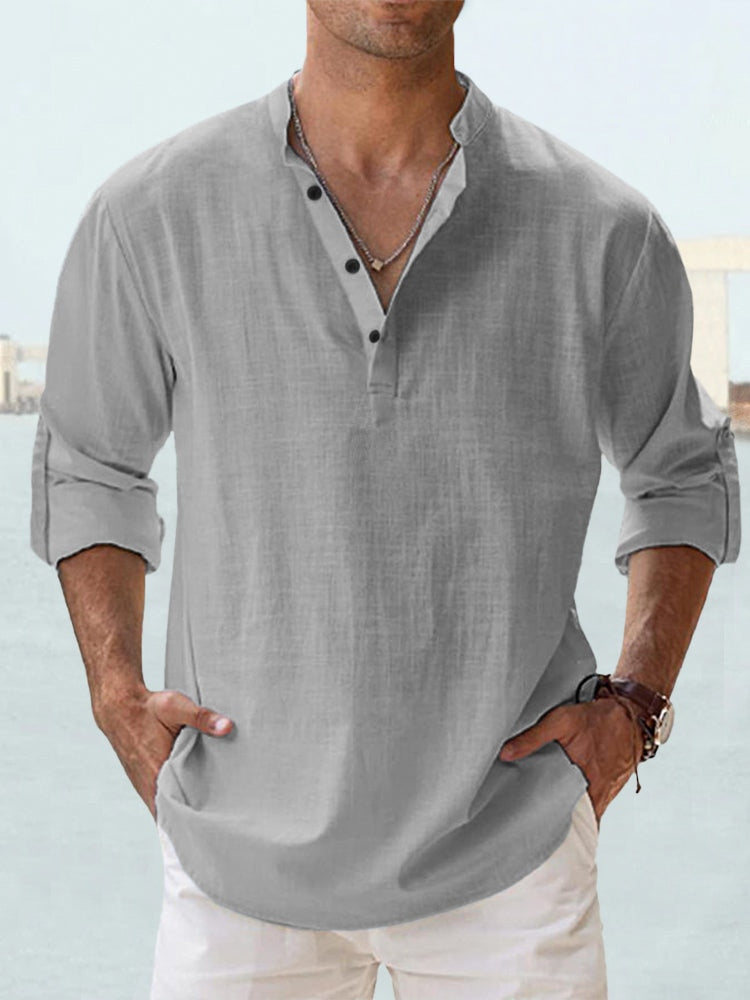 Sébastien - Chemise Lin D'Été Fluide Homme