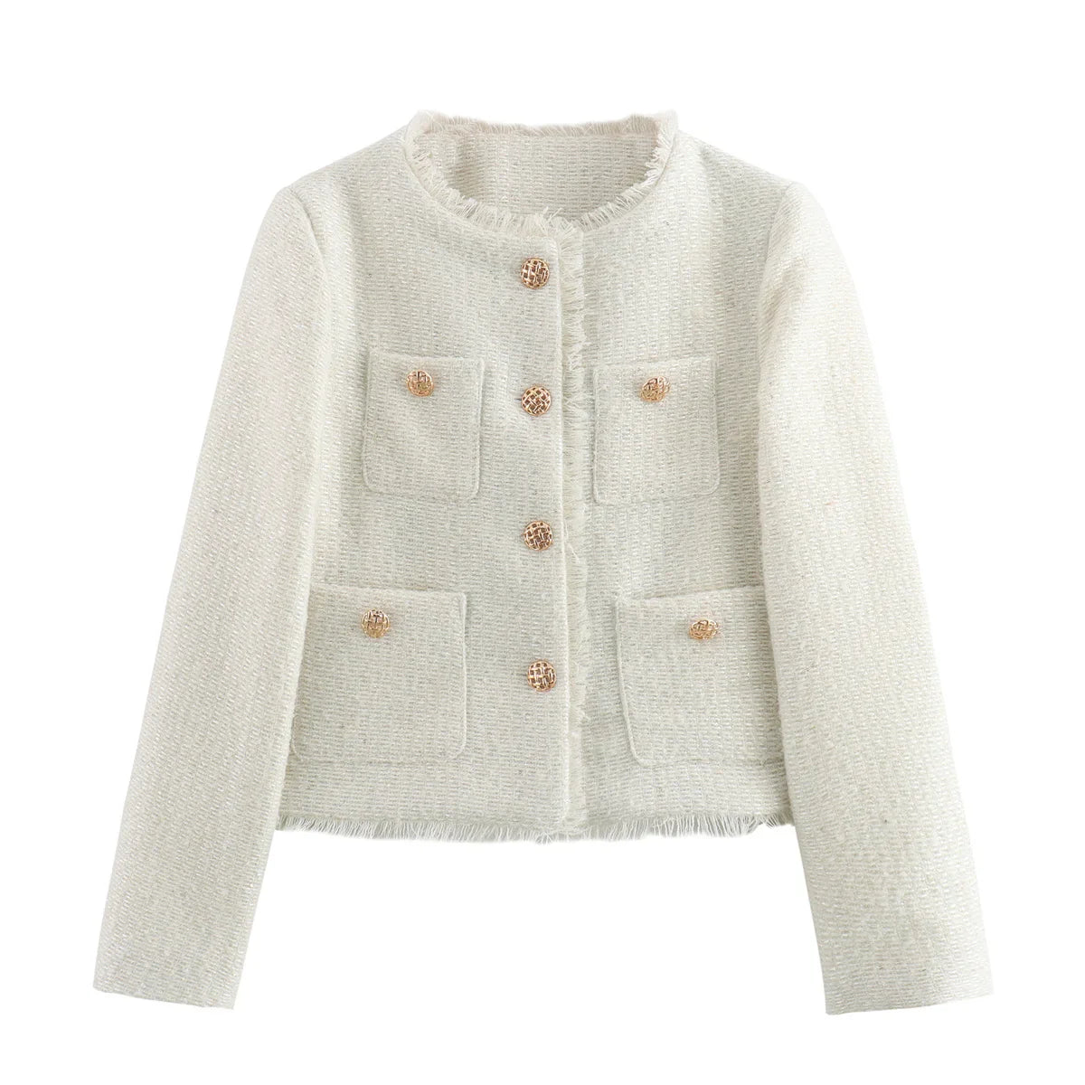 Anaïs – Manteau En Tweed Au Design Moderne, Chic Et Original